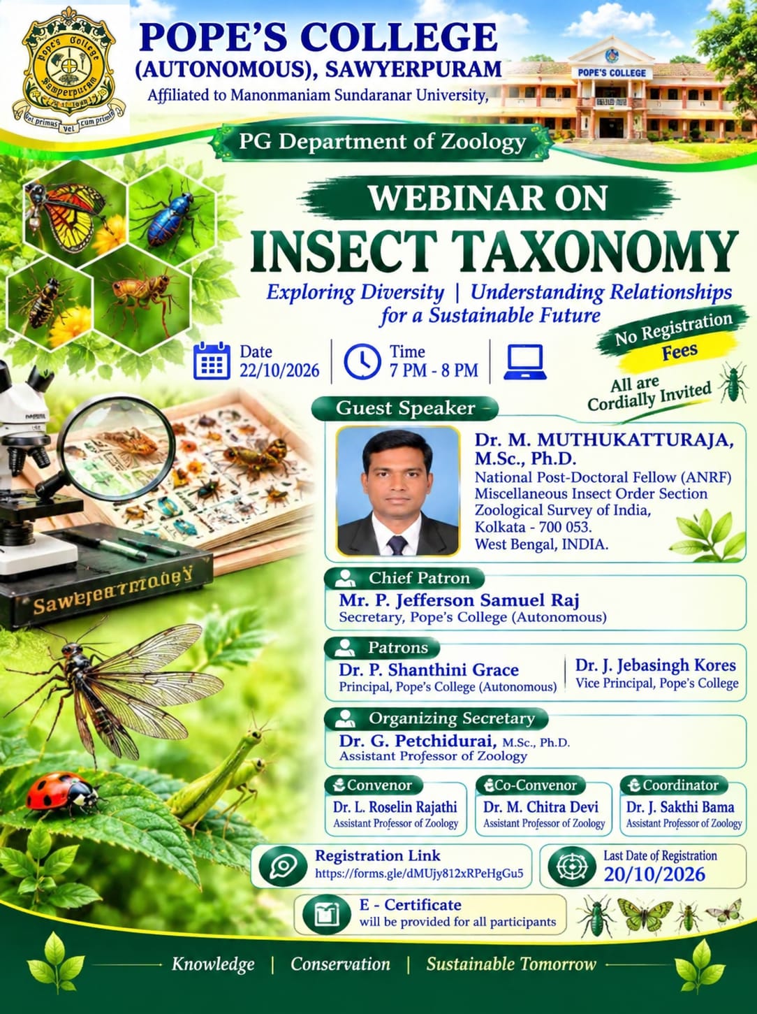 Webinar on Insect Taxonomy
